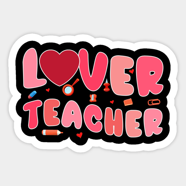 Love For Teacher Valentine's Day Sticker by NatalitaJK